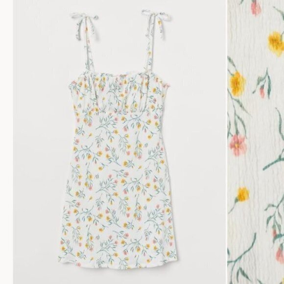 H&M Divided Dress womens size large sleeveless floral short - Picture 7 of 10